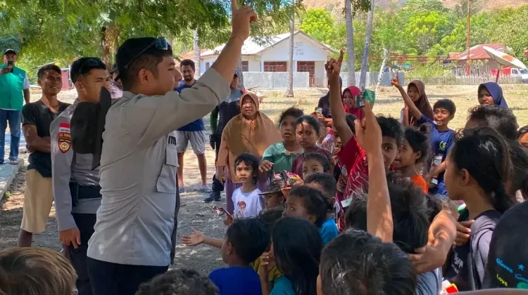 Trauma Healing Polres Ngada Pulihkan Semangat Anak