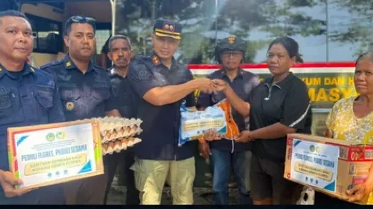 Lapas Ende Salurkan Bantuan Gempa bagi Warga Terdampak di Kecamatan Maurole