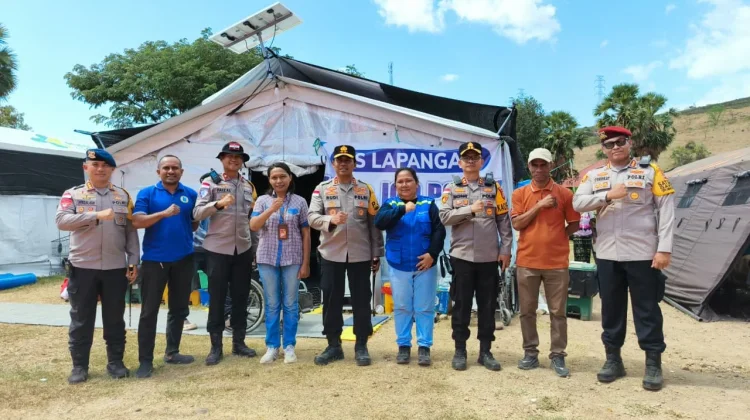 Kapolda NTT Cek Kondisi Personel Terdampak Gempa Nagekeo
