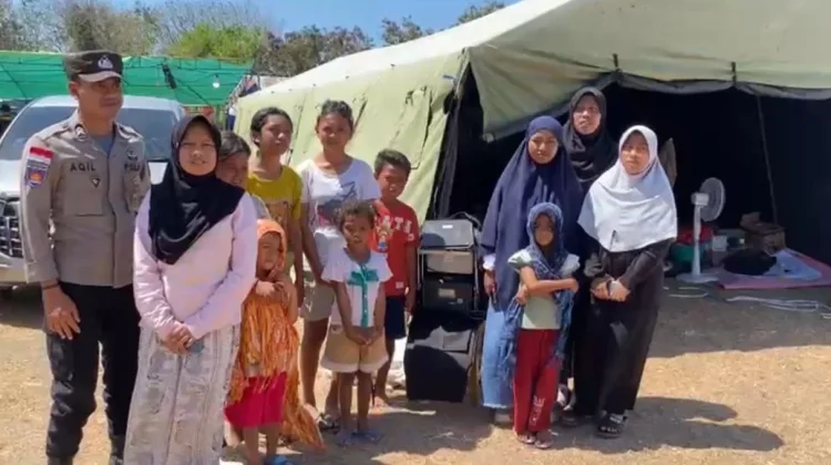 Pengungsi Barang Kolong Apresiasi Bantuan Komunikasi Polres Manggarai