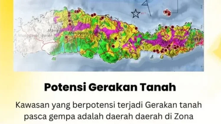 Pascagempa Flores, Badan Geologi Identifikasi 101 Titik Gerakan Tanah Terdeteksi