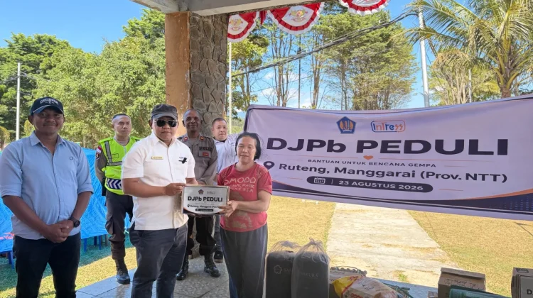 DJPb Peduli Salurkan Bantuan Rp72 Juta untuk Korban Gempa di Manggarai