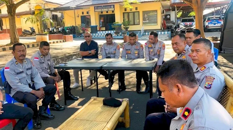 Polres Flotim Gelar Anev Mingguan, Fokus Perkuat Koordinasi Tugas