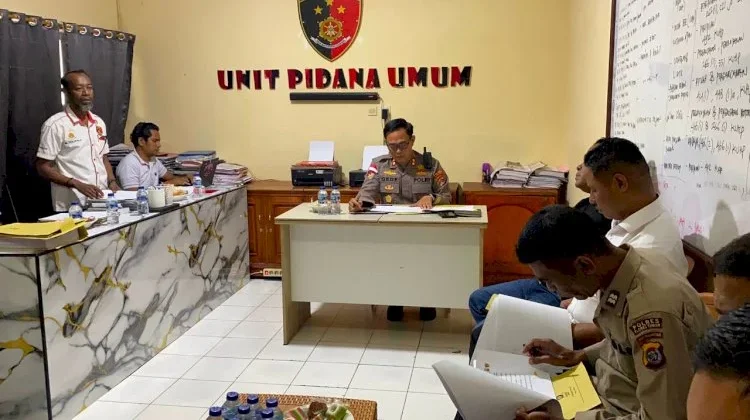 Kapolres Flotim Pimpin Gelar Perkara, Pastikan Penanganan Sesuai Hukum