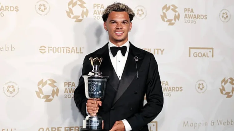 Nico O'Reilly Dinobatkan sebagai PFA Young Player of the Year 2026