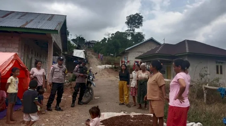 Polres Manggarai Data Tenda Pengungsian Mandiri di Tiga Desa