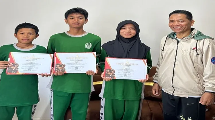 Tiga Siswa MTsN 2 Manggarai Barat Pulang Bawa Piagam Jamda dan Jamnas