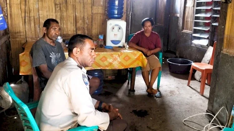 Polres Flotim Patroli dan Sambang Warga Perkuat Kamtibmas di Helanlangowuy