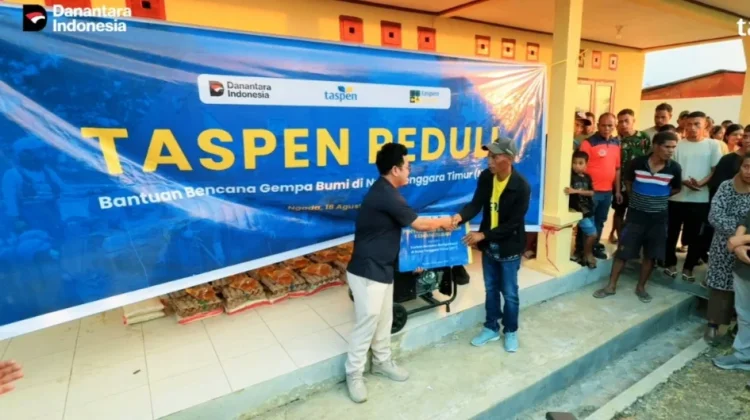 TASPEN Ende Salurkan Bantuan Rp155 Juta untuk Korban Gempa Flores