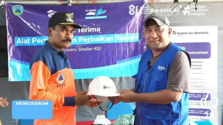 Yayasan Habitat For Humanity Indonesia Bantu Korban Gempa Bumi di Nagekeo
