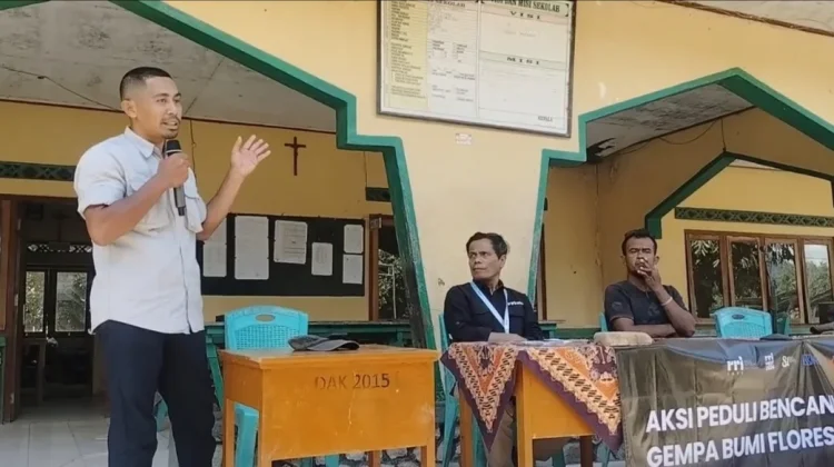 RRI Ende dan BERGUNA Hadir, Warga Mukusaki Belajar Mitigasi Gempa