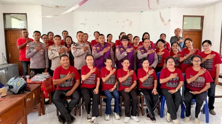 Polri Pulihkan Trauma Guru Siswa Pascagempa Sikka
