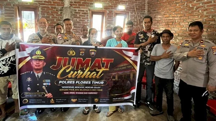 Jumat Curhat Polres Flores Timur Bahas Karhutla hingga Pencegahan TPPO