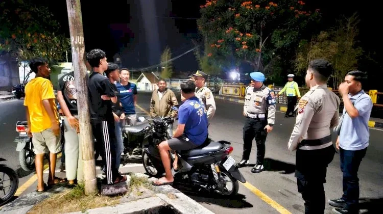 Polres Flotim Perkuat Patroli Malam di Sejumlah Kawasan Kota Larantuka