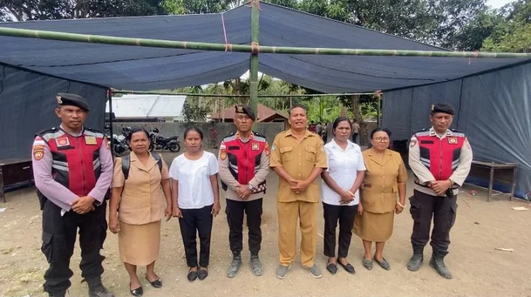 Polres Ende Dirikan Tenda Darurat, Siswa SDK Pu'ubheto Belajar Lagi