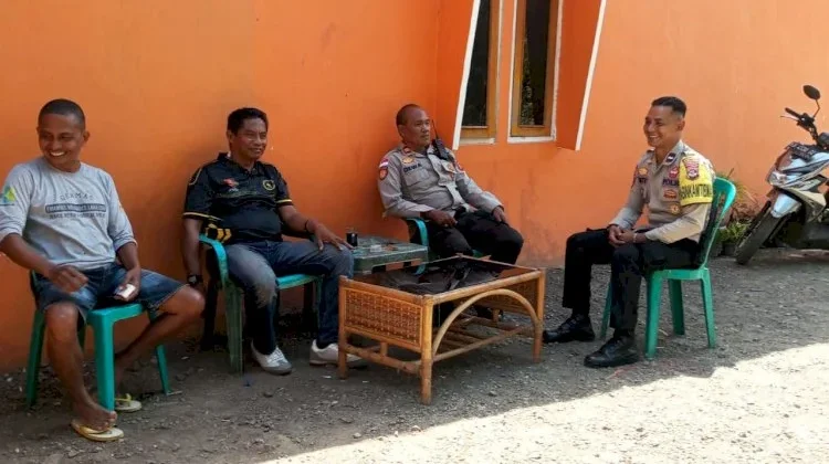 Polsek Titehena Ajak Warga Cegah Karhutla dan Jaga Kamtibmas