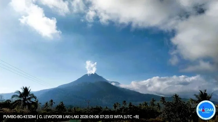 Gunung Lewotobi Laki-laki Masih Siaga, Warga Diminta Waspada