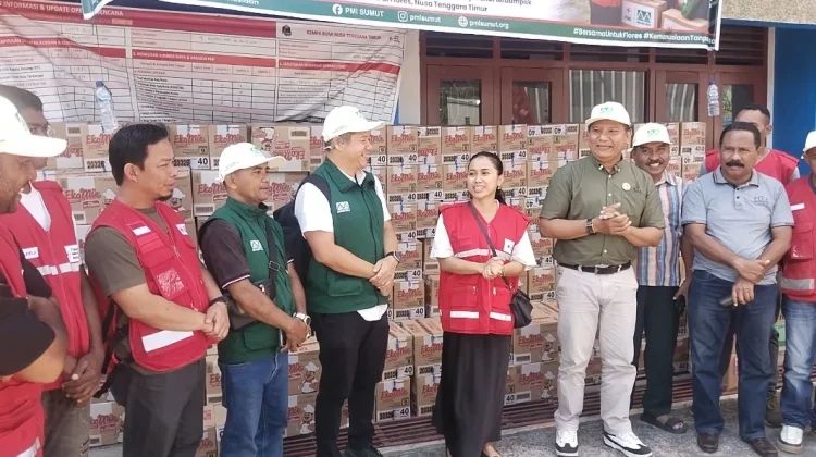 PMI Ende Sambut PMI Sumatera Utara Bawa Misi Kemanusiaan Gempa Flores