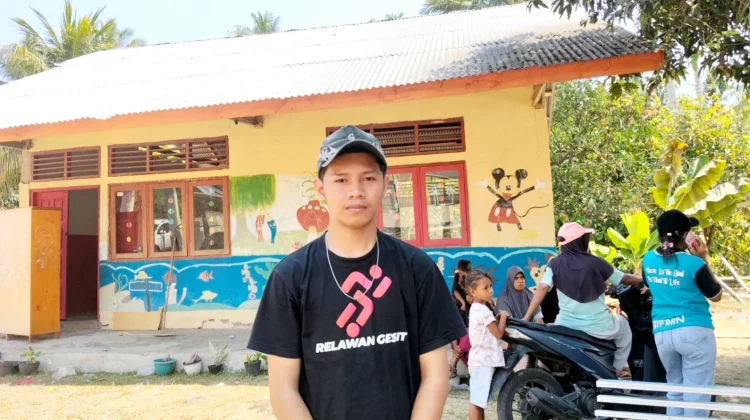 Keceriaan Anak Jadi Perhatian Relawan Gesit Pascagempa di Bheramari