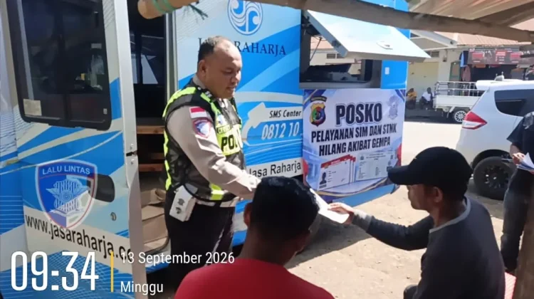 Satlantas Polres Ende Buka Layanan Gratis Dokumen Kendaraan bagi Korban Gempa