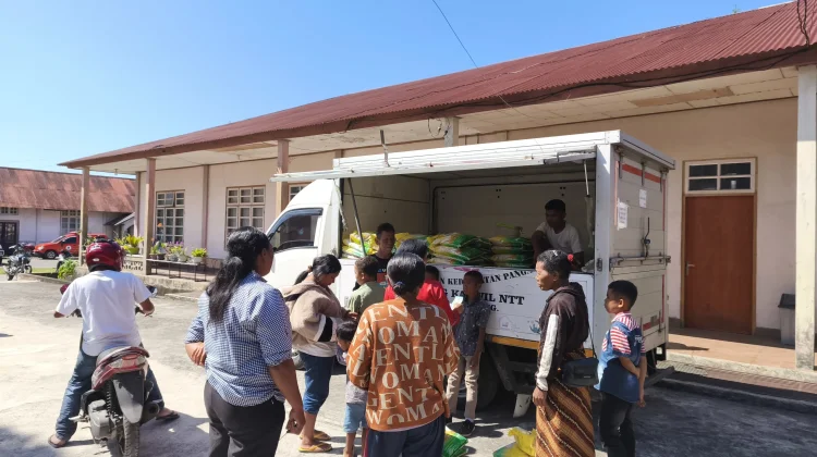 BULOG Bajawa dan Dinas Pertanian Kabupaten Ngada Hadirkan Gerakan Pangan Murah