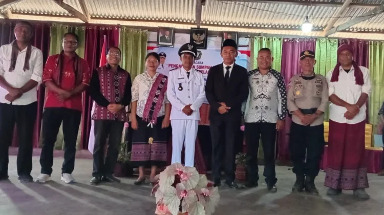 Bupati Dihen Ajak Warga Lamawohong Dukung Pemerintahan Desa Baru