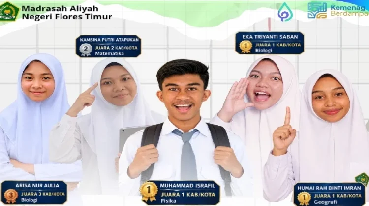 Lima Murid MAN Flores Timur Lolos OMI 2026 Tingkat Provinsi