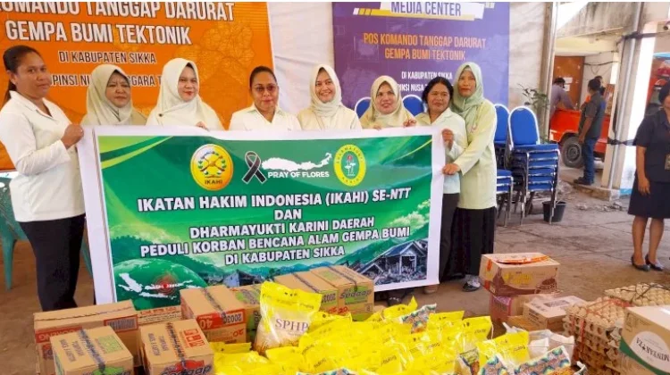 PN Maumere Salurkan Bantuan Logistik Bagi Korban Gempa