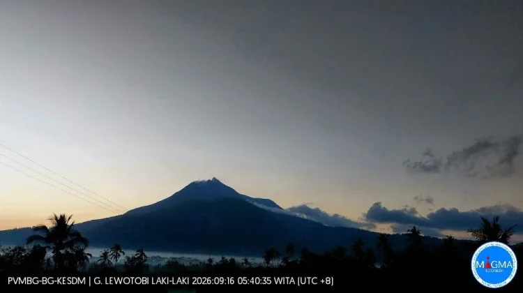 Aktivitas Menurun, Status Gunung Lewotobi Laki-laki Turun ke Level Waspada
