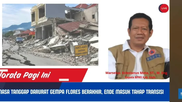 Ende Akhiri Tanggap Darurat Gempa, Masuki Transisi Pemulihan