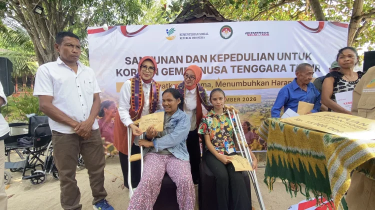 Kemensos Salurkan Bantuan Rp609 Juta bagi Penyintas Gempa NTT