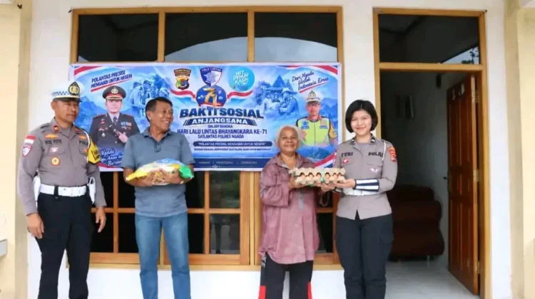 HUT Lantas ke-71, Satlantas Polres Ngada Kunjungi Purnawirawan