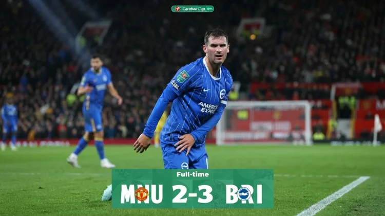 Brighton Kubur Mimpi Manchester United di Ajang Carabao Cup