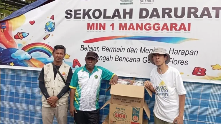 Laznas Zis Indosat Salurkan Bantuan Paket Buku dan Pulpen ke Siswa MIN 1 Manggarai