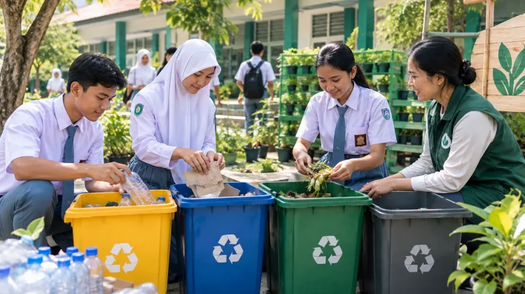 Green Madrasah Dorong Pengelolaan Sampah dari Sekolah
