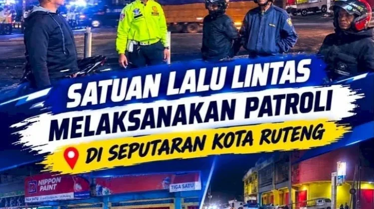 Masa Pemulihan Pasca Gempa, Satlantas Polres Manggarai Perkuat Patroli Malam