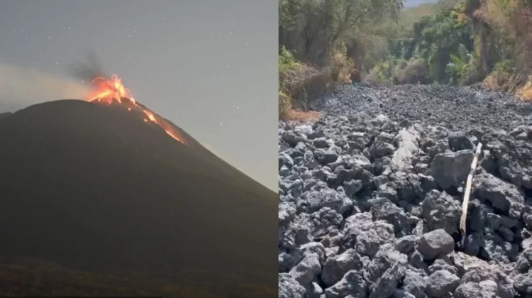 Lava Panas Gunung Lewotolok Mendekati Lahan Warga Jontona