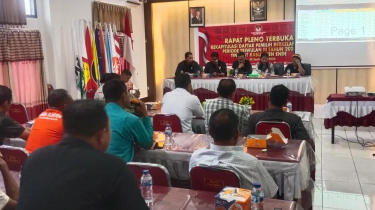 KPU Ende Tetapkan 220.001 Pemilih Triwulan III 2026