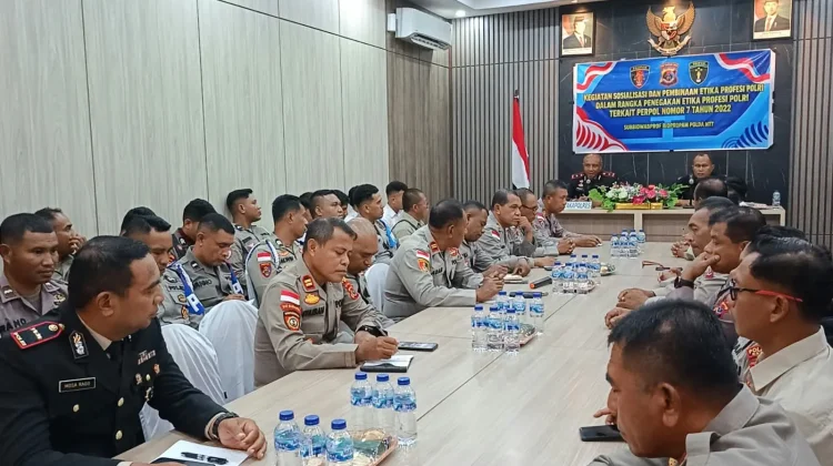 Propam Polda NTT Perkuat Pemahaman Etika Personel Polres Ende