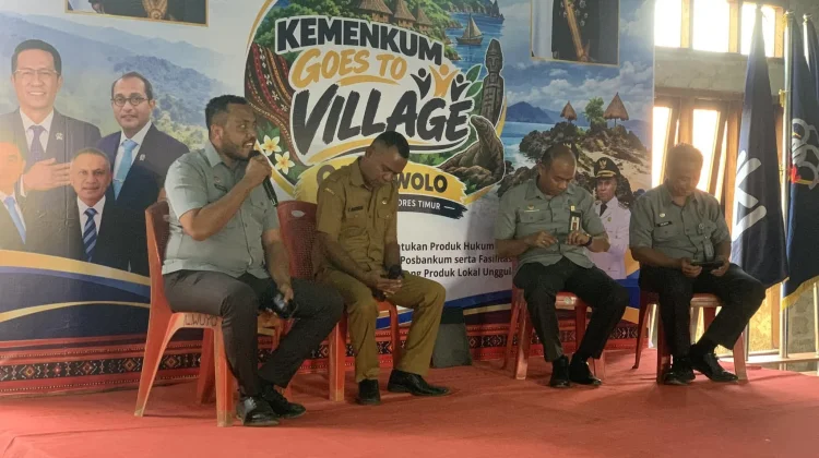 Kemenkum Goes to Village, Bupati Flotim Harap UMKM Dapat Perlindungan Hukum