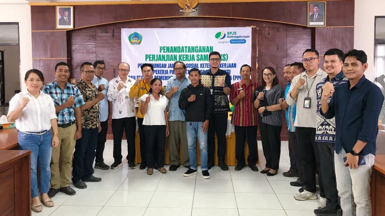 Bupati Agas Teken PKS, Perkuat Jaminan Sosial Pekerja