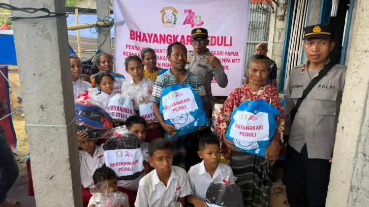 Bhayangkari Polda Papua Salurkan Bantuan Gempa untuk Warga Terdampak Gempa