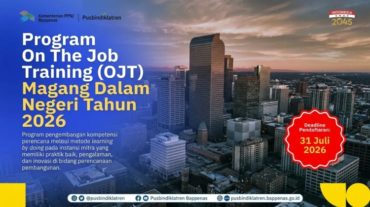 Bappenas Resmi Buka Program OJT 2026 untuk Tingkatkan Kapasitas Perencana Daerah