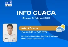 BMKG Prakirakan Hujan Petir Melanda Sejumlah Wilayah NTT