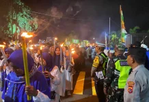 Polres Ende Kawal Pelaksanaan Pawai Obor Ramadhan