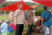Patroli Pasar Boru, Polisi Beri Imbauan Kamtibmas