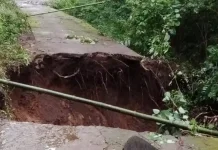 Jalan Lirikelan-Nilo Ambruk, Warga Terancam Terisolasi