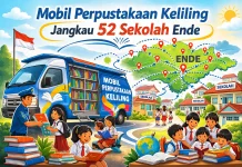 Mobil Perpustakaan Keliling Jangkau 52 Sekolah Ende