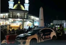 Polres Ngada Amankan Shalat Tarawih di Masjid Agung Bajawa