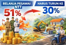Belanja Pegawai NTT 51 Persen Harus Turun ke 30 Persen